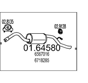 Zadní tlumič výfuku MTS 01.64580