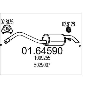 Zadní tlumič výfuku MTS 01.64590