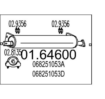 Zadní tlumič výfuku MTS 01.64600