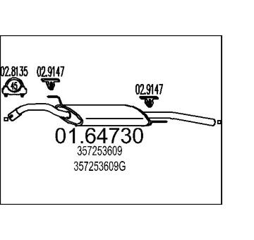 Zadní tlumič výfuku MTS 01.64730