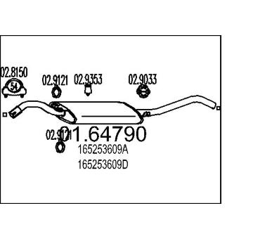 Zadni tlumic vyfuku MTS 01.64790