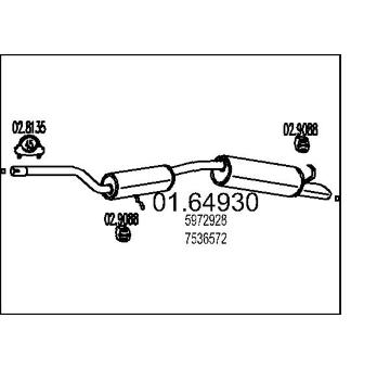 Zadni tlumic vyfuku MTS 01.64930