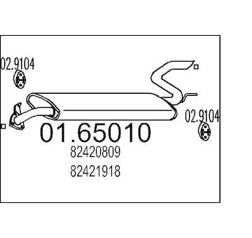 Zadní tlumič výfuku MTS 01.65010