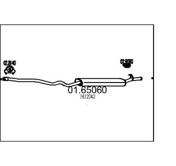 Zadní tlumič výfuku MTS 01.65060