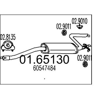 Zadní tlumič výfuku MTS 01.65130