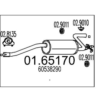 Zadní tlumič výfuku MTS 01.65170