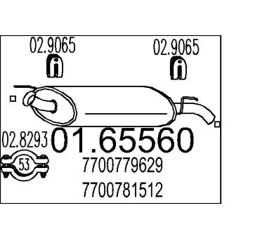 Zadní tlumič výfuku MTS 01.65560