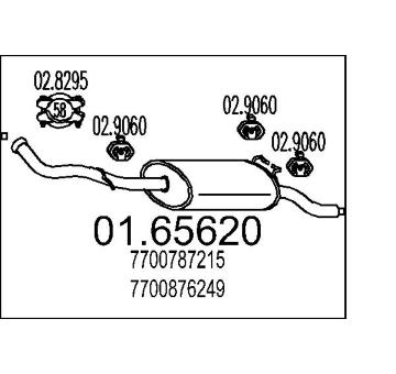 Zadní tlumič výfuku MTS 01.65620