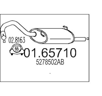 Zadní tlumič výfuku MTS 01.65710