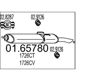 Zadní tlumič výfuku MTS 01.65780