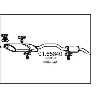 Zadní tlumič výfuku MTS 01.65840
