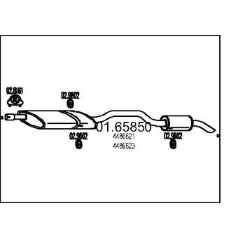 Zadní tlumič výfuku MTS 01.65850