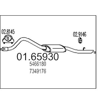 Zadní tlumič výfuku MTS 01.65930