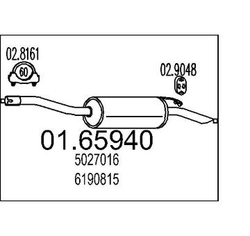 Zadní tlumič výfuku MTS 01.65940