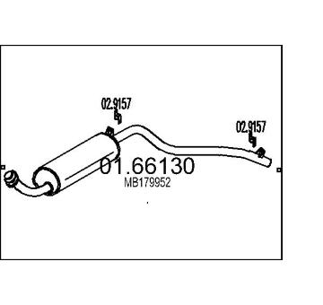 Zadní tlumič výfuku MTS 01.66130