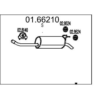 Zadni tlumic vyfuku MTS 01.66210