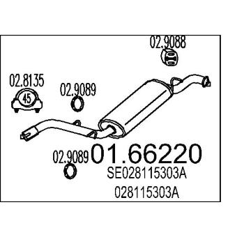 Zadní tlumič výfuku MTS 01.66220
