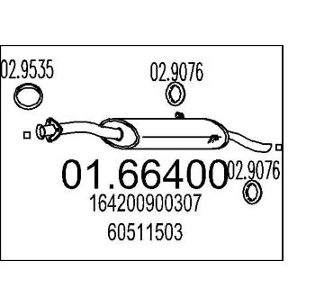 Zadni tlumic vyfuku MTS 01.66400