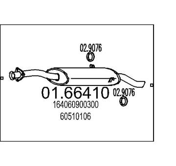 Zadní tlumič výfuku MTS 01.66410