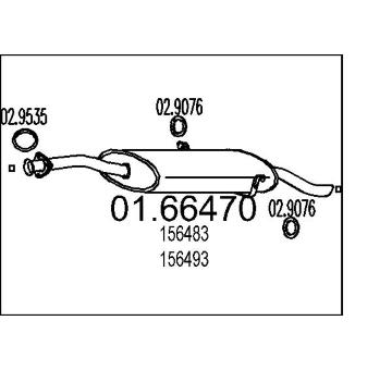 Zadní tlumič výfuku MTS 01.66470