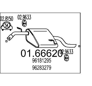 Zadní tlumič výfuku MTS 01.66620