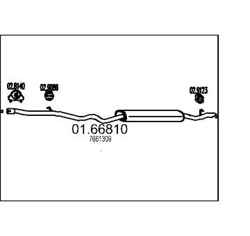 Zadní tlumič výfuku MTS 01.66810