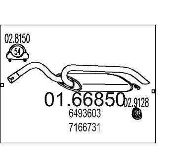 Zadní tlumič výfuku MTS 01.66850