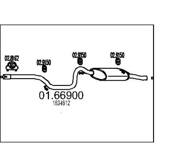 Zadní tlumič výfuku MTS 01.66900