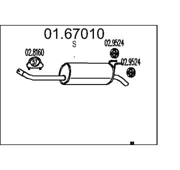 Zadni tlumic vyfuku MTS 01.67010