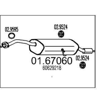 Zadní tlumič výfuku MTS 01.67060