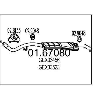 Zadní tlumič výfuku MTS 01.67080