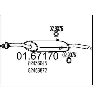 Zadní tlumič výfuku MTS 01.67170