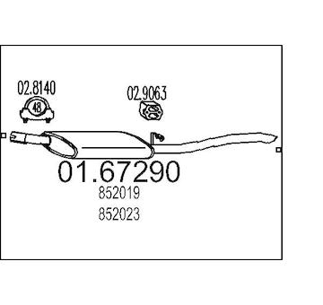 Zadní tlumič výfuku MTS 01.67290