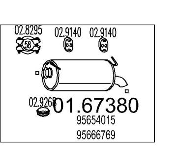 Zadní tlumič výfuku MTS 01.67380