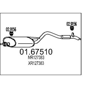 Zadní tlumič výfuku MTS 01.67510