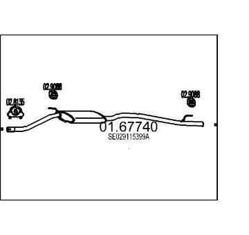 Zadní tlumič výfuku MTS 01.67740