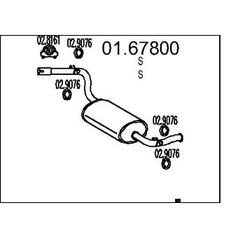 Zadní tlumič výfuku MTS 01.67800