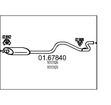 Zadní tlumič výfuku MTS 01.67840