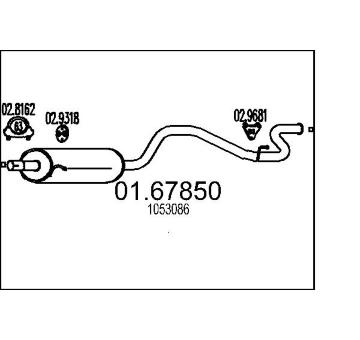 Zadní tlumič výfuku MTS 01.67850