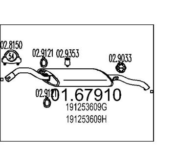 Zadní tlumič výfuku MTS 01.67910