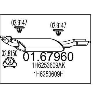 Zadní tlumič výfuku MTS 01.67960