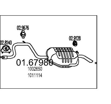 Zadní tlumič výfuku MTS 01.67980