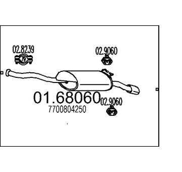 Zadní tlumič výfuku MTS 01.68060