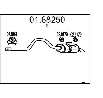 Zadní tlumič výfuku MTS 01.68250