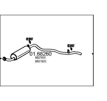 Zadní tlumič výfuku MTS 01.68260