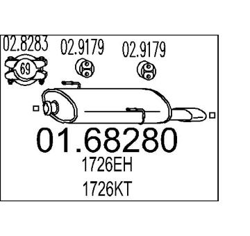 Zadní tlumič výfuku MTS 01.68280