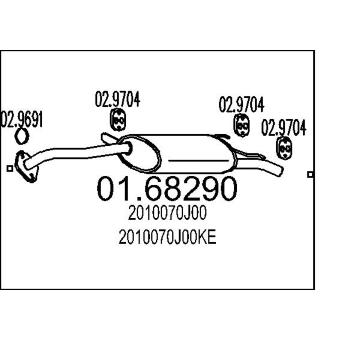 Zadní tlumič výfuku MTS 01.68290