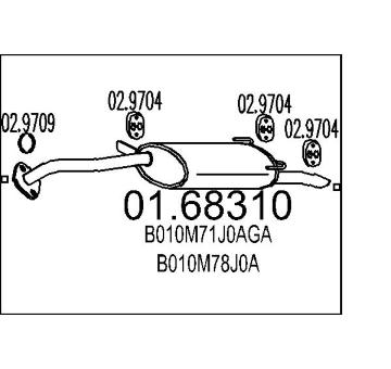 Zadni tlumic vyfuku MTS 01.68310