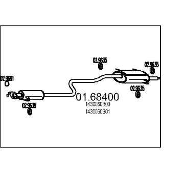Zadní tlumič výfuku MTS 01.68400