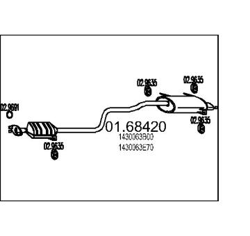 Zadní tlumič výfuku MTS 01.68420